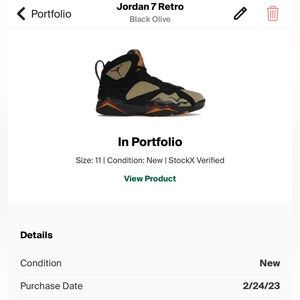 Retro 7’s Olive Black